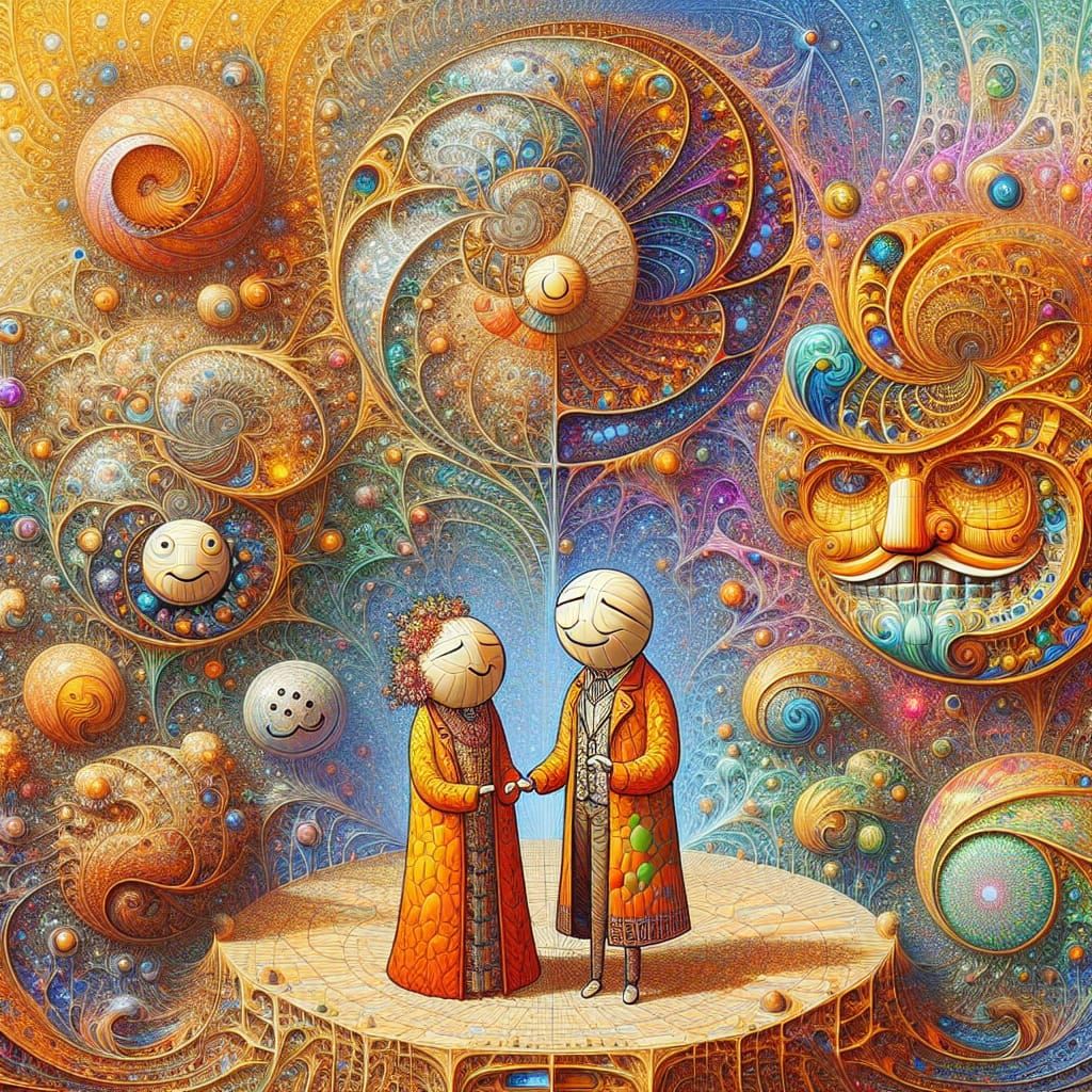 euphemystic chiral floralcore steamfunk grumpy 3D stick-figu...