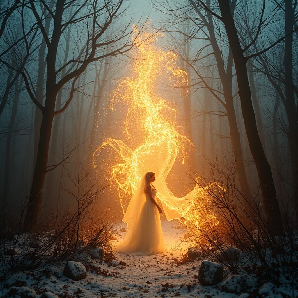 Lost Imaginative Concepts Rendered in Glowing Light