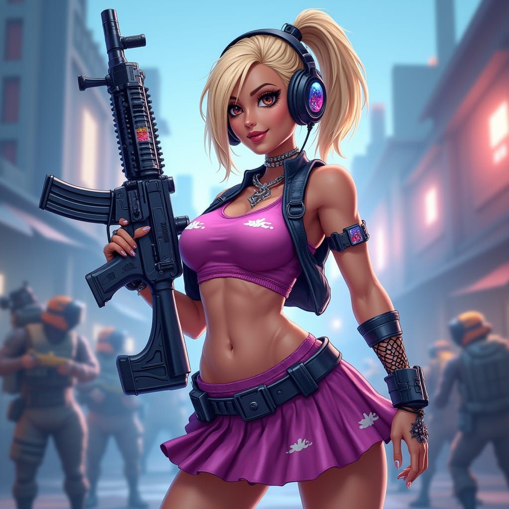 Fierce PUBG Mobile Player Angelah in Bratz Style