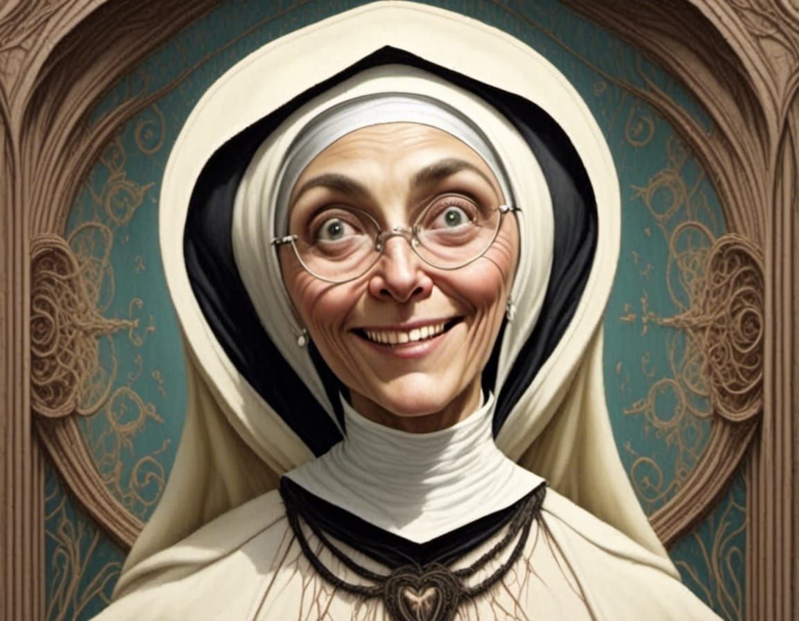 crazy eyed nun