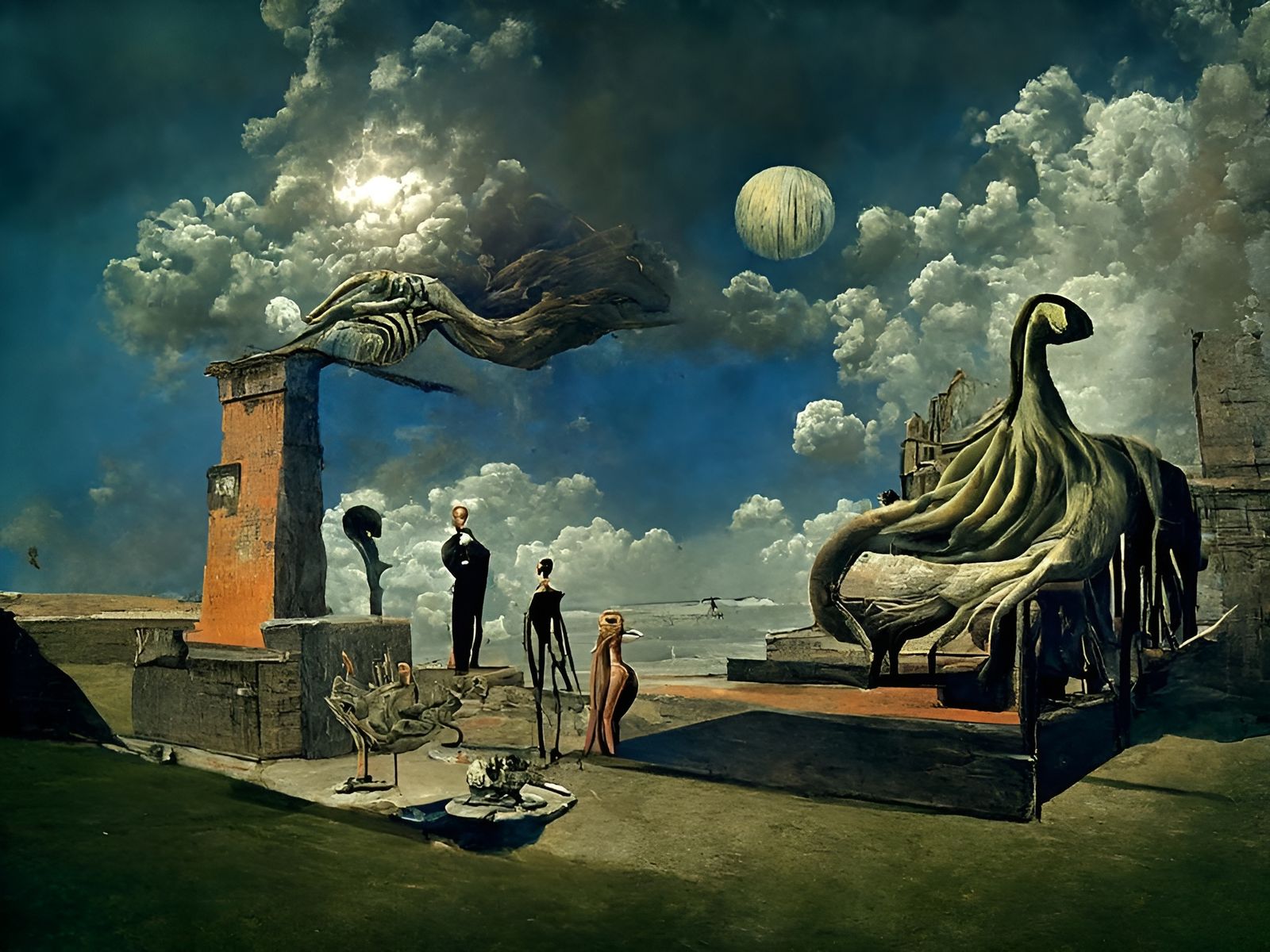 Surreal Symbolism Painting in Magic Realism Style