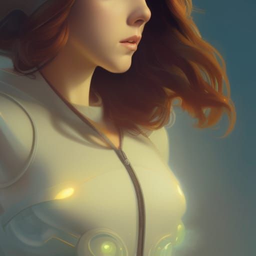 Hyperdetailed Robot Anna Kendrick Portrait