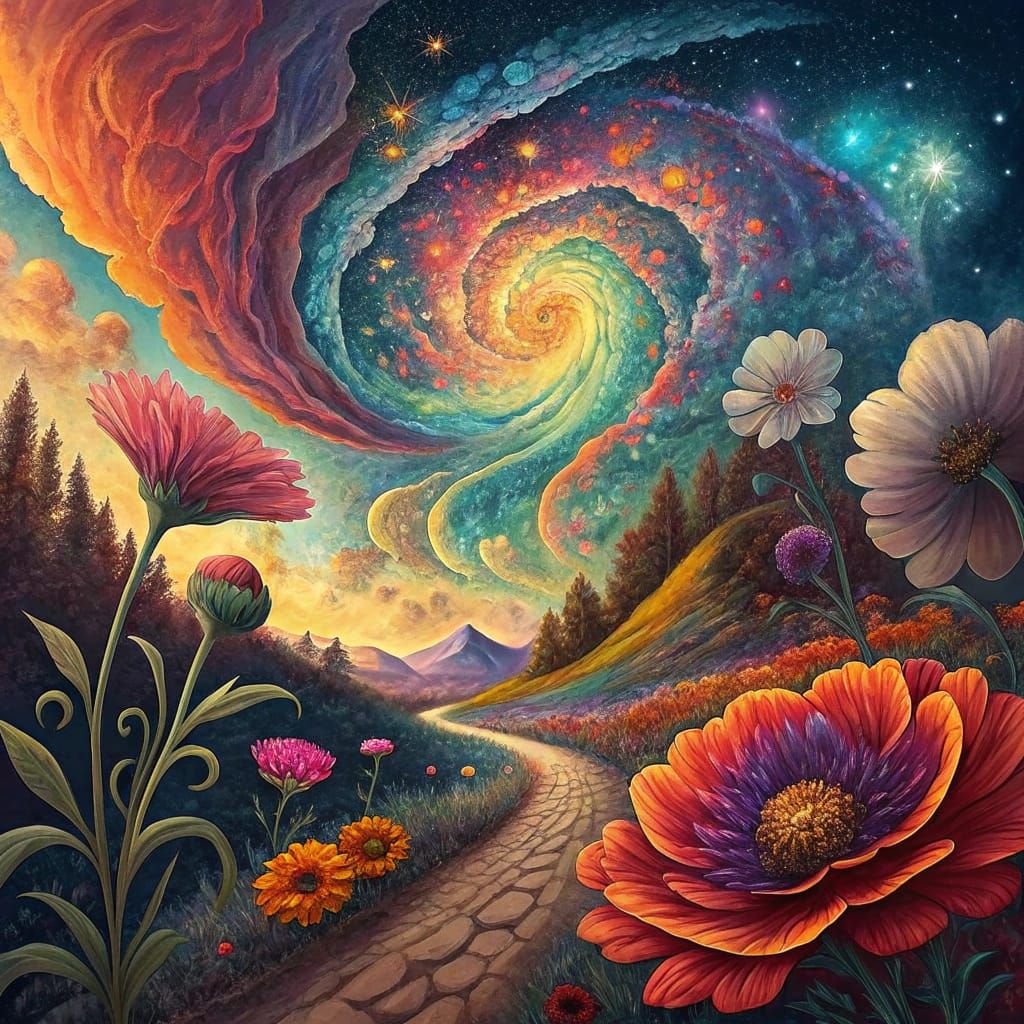 Psychedelic Abstract Art: Kaleidoscopic Patterns and Cosmic ...