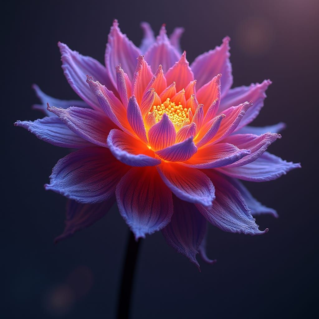 Biomorphic Splash Flower Amalgam in Dark Fantasy Style