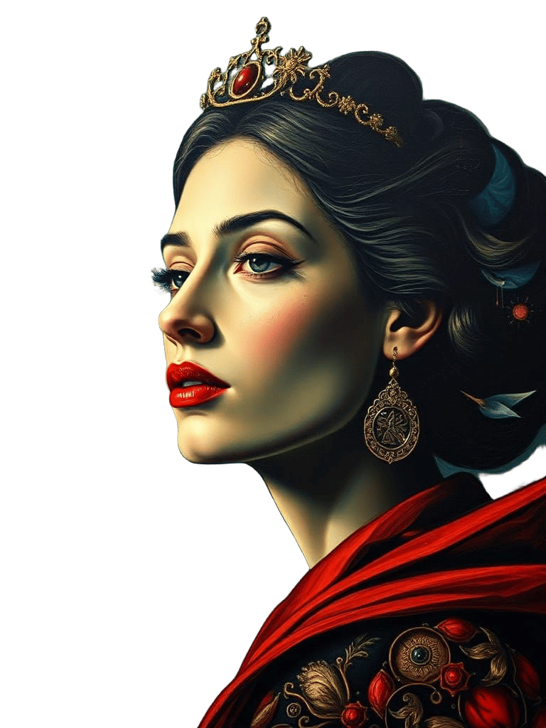 Dali-esque Surreal Woman Portrait in Oil, 4K