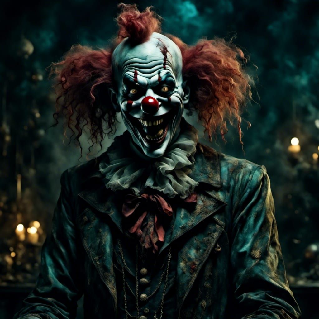 Terrifying Glass Clown Character Design