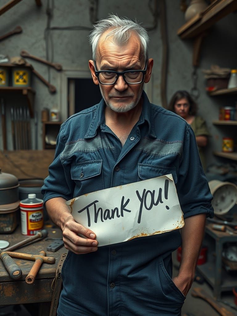 Gritty Workhouse Scene in Realistic Style