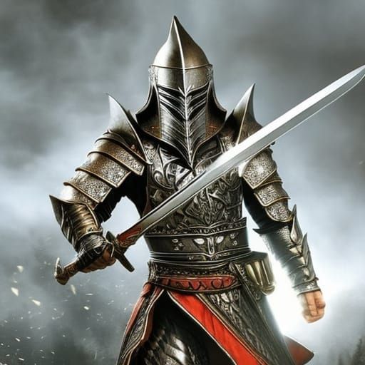 Assassin Knight in Detailed Armor