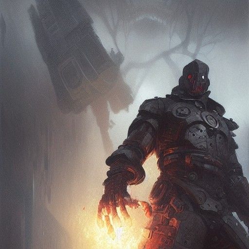 Sinister Iron Hands Art by Rutkowski