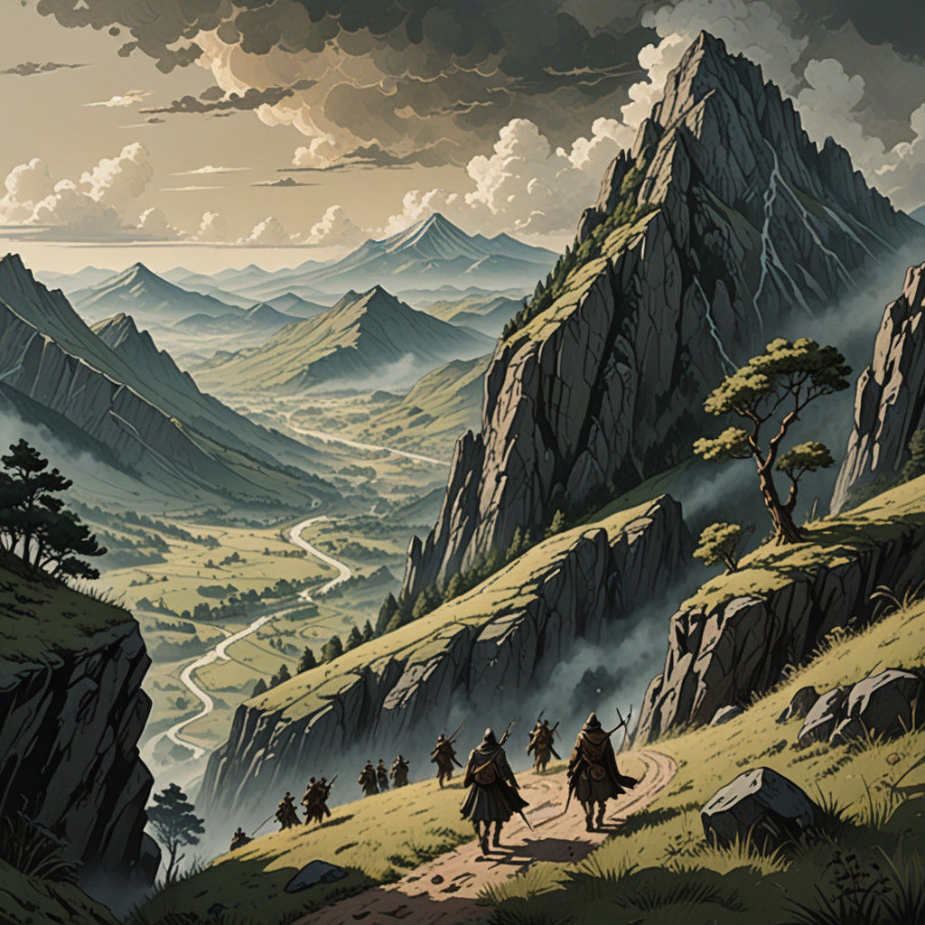 Fantasy Rebels in the Pyrenees Mountains