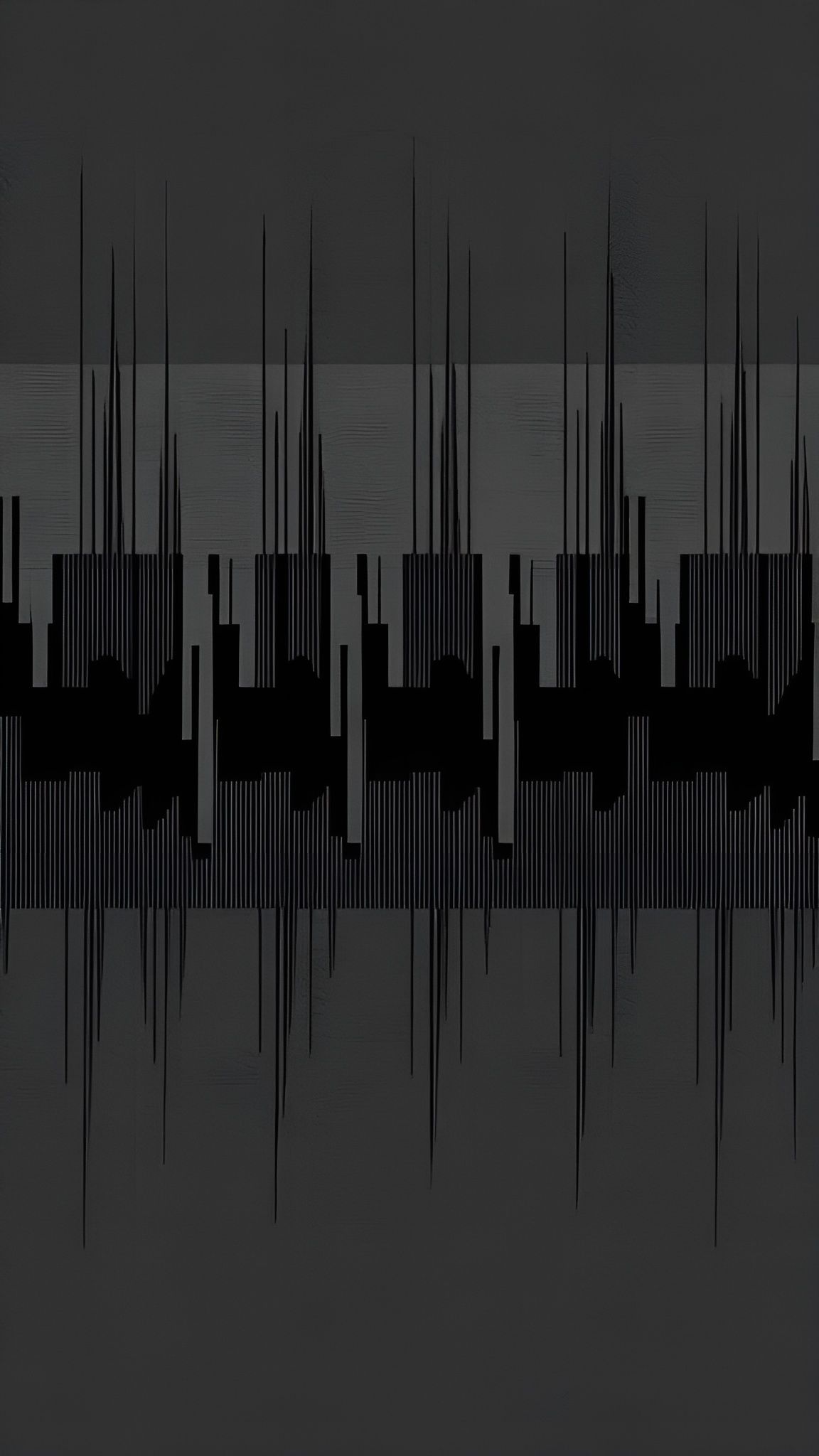 Abstract Repeating Red Motifs with Noise Signals