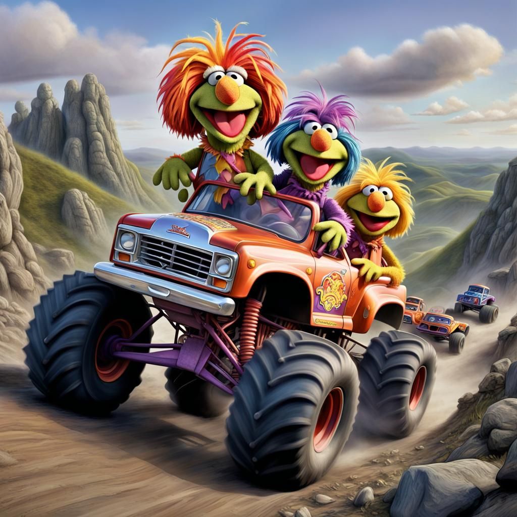 Fraggles Rock Monster Truck Race