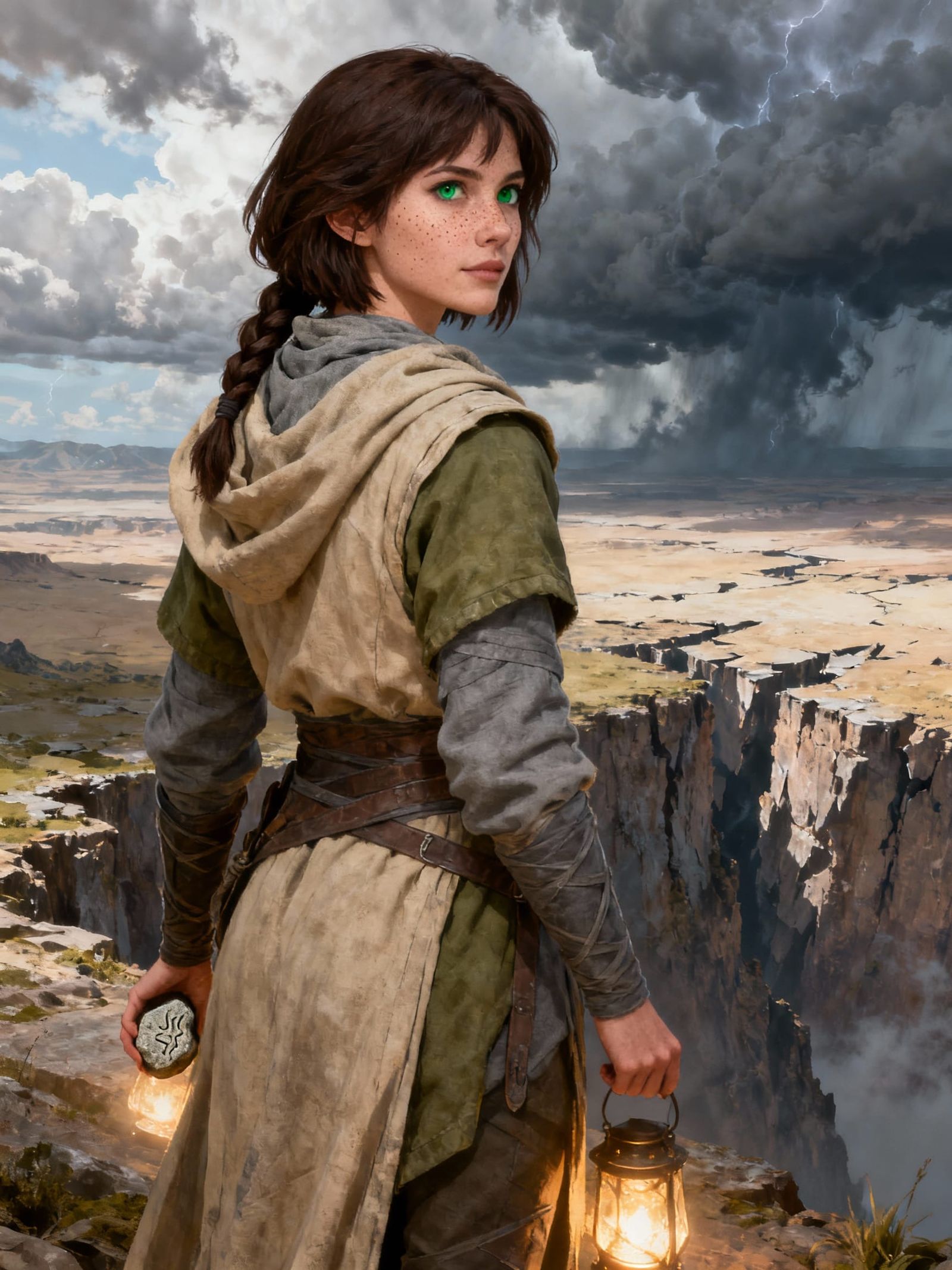 Shinovar Warrior Woman on Shattered Plains