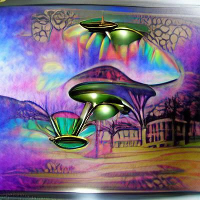 Classic UFO Abduction Scene