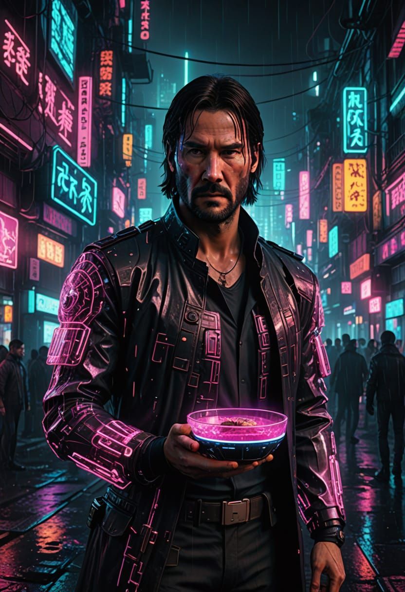 Cyberpunk John Wick at Šaltibarščiai Festival