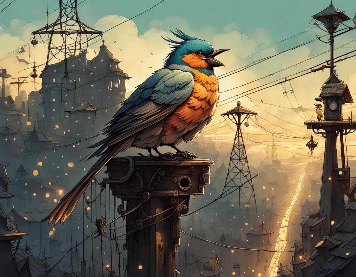 Fantasy City Bird