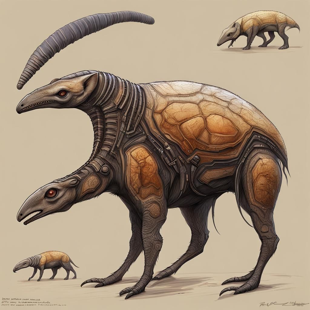 Alien Exoplanet: Speculative Xenobiology Concept Art