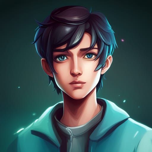 Lofi Student in Webtoon Style: Detailed Matte Painting