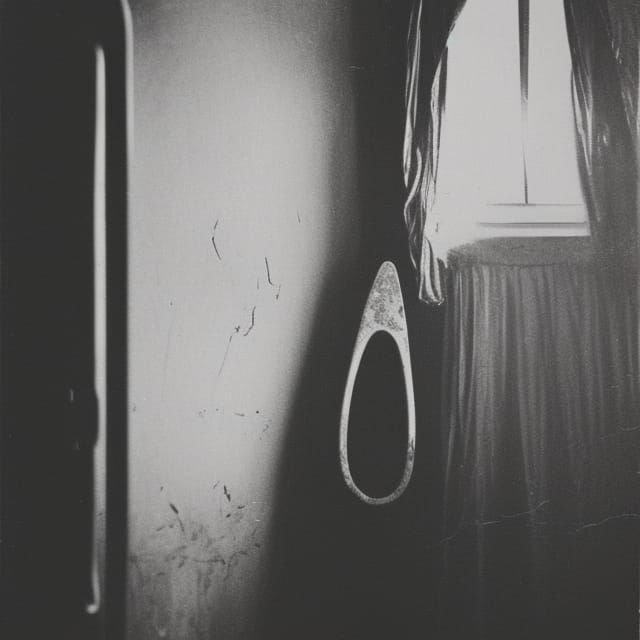 Creepy Kitchen Crime Scene in Film Noir Style