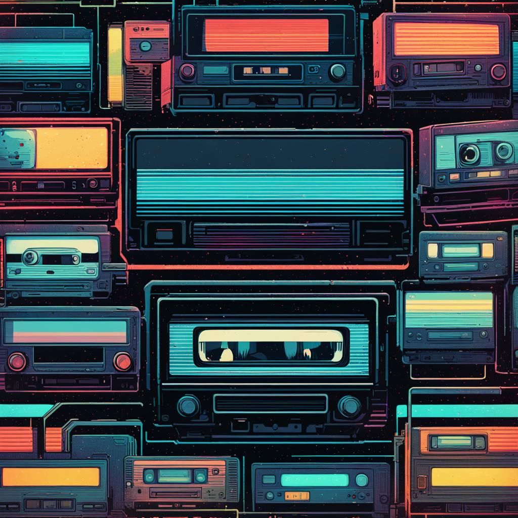 Retro Cartoon Remaster: Nostalgic VHS Scene