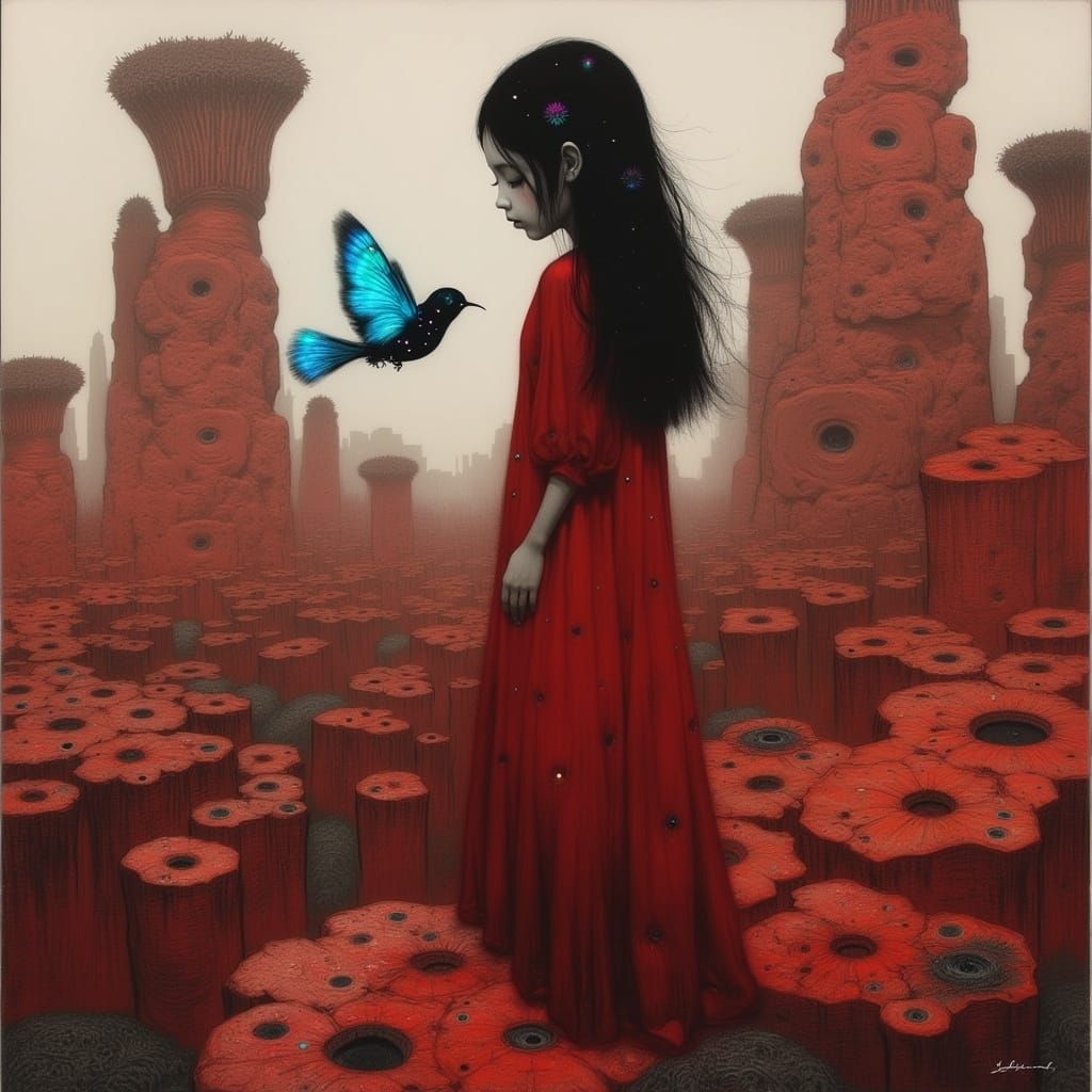 Ethereal Beauty in a Surreal Landscape