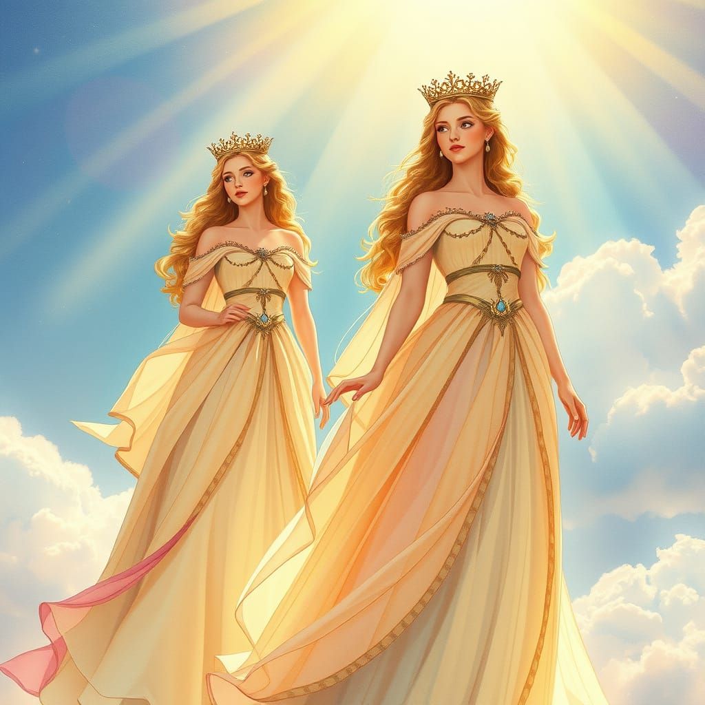 Regal Princesses in Heavenly Gowns
