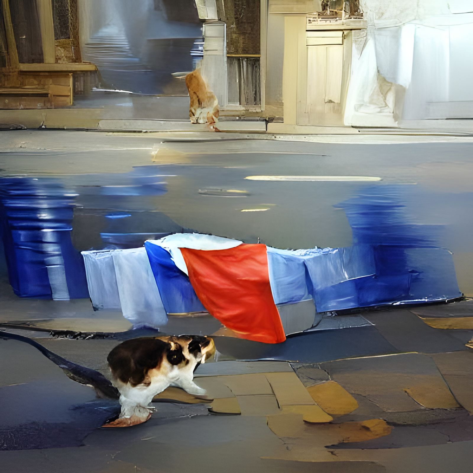Cat on the streets of Paris