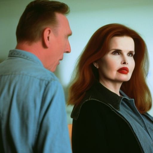 Geena Davis and Tim Roth in Road Movie