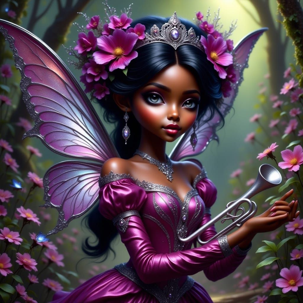 Regal Pixie Herald in Vibrant Magenta Uniform