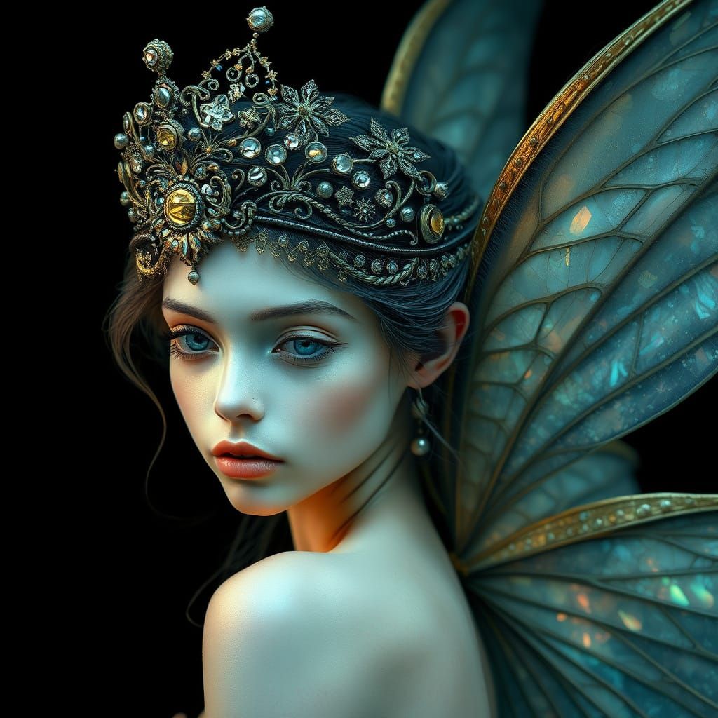 Ethereal Fairy Queen in Opalescent Hues