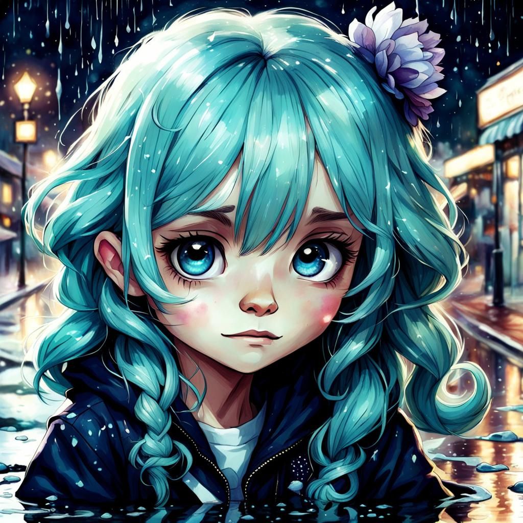 Expressive Portrait of a Child's Sadness