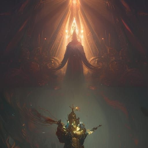 Mobile God in Dark Fantasy Style