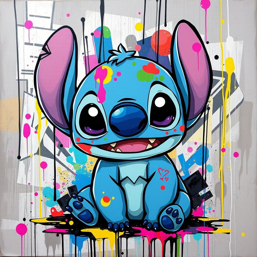 Vibrant Street Art Graffiti Masterpiece