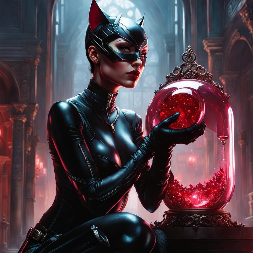 Catwoman and Ruby: Hyperdetailed Digital Painting