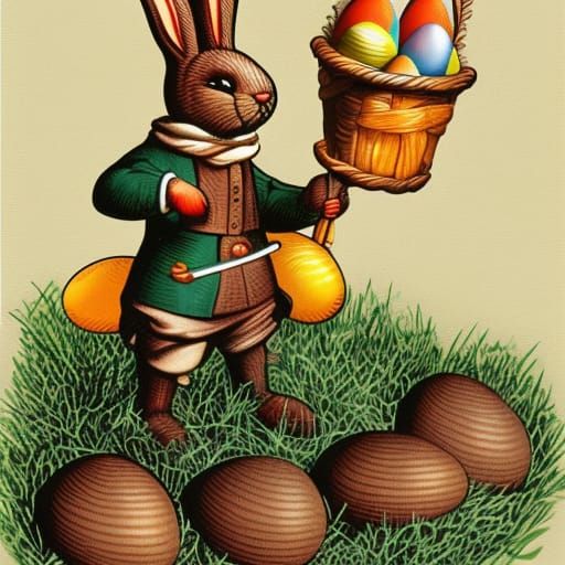 Easter Bunny Armed and Ready for Easter