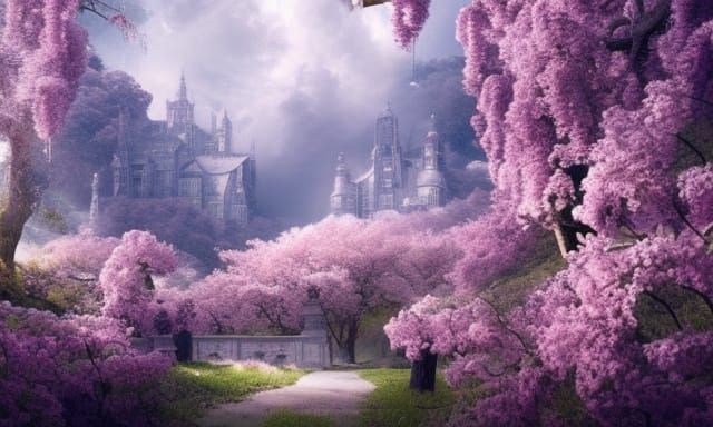 Cinematic Spring Arrival: Digital Matte Painting