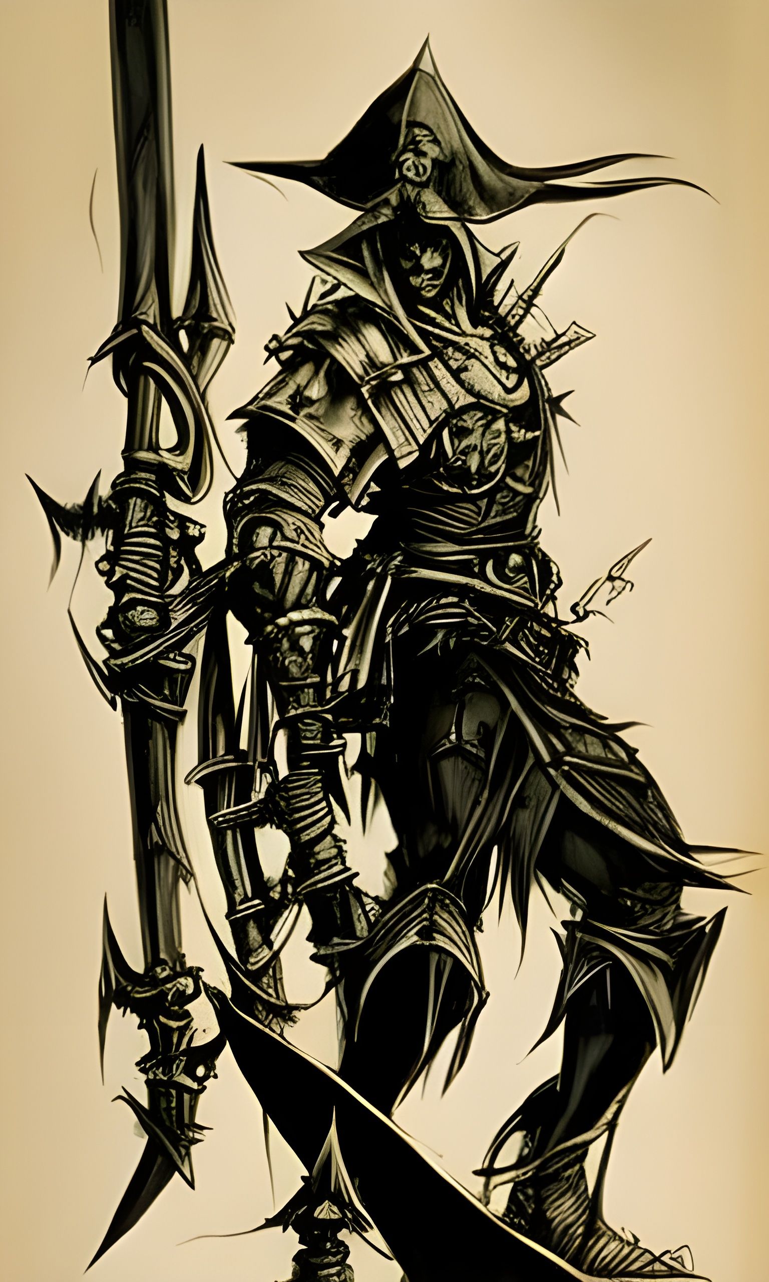 A Pirate of the Black Moon posing menacingly.