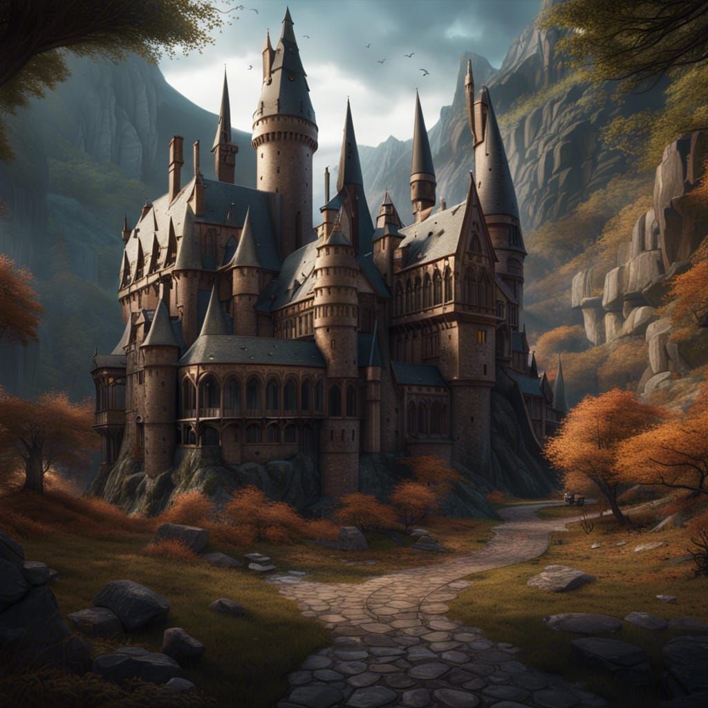 Harry Potter Detailed Matte Painting