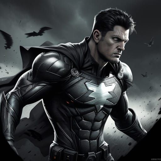 Epic Superhero Scene in Hyperrealistic Comic Book Style