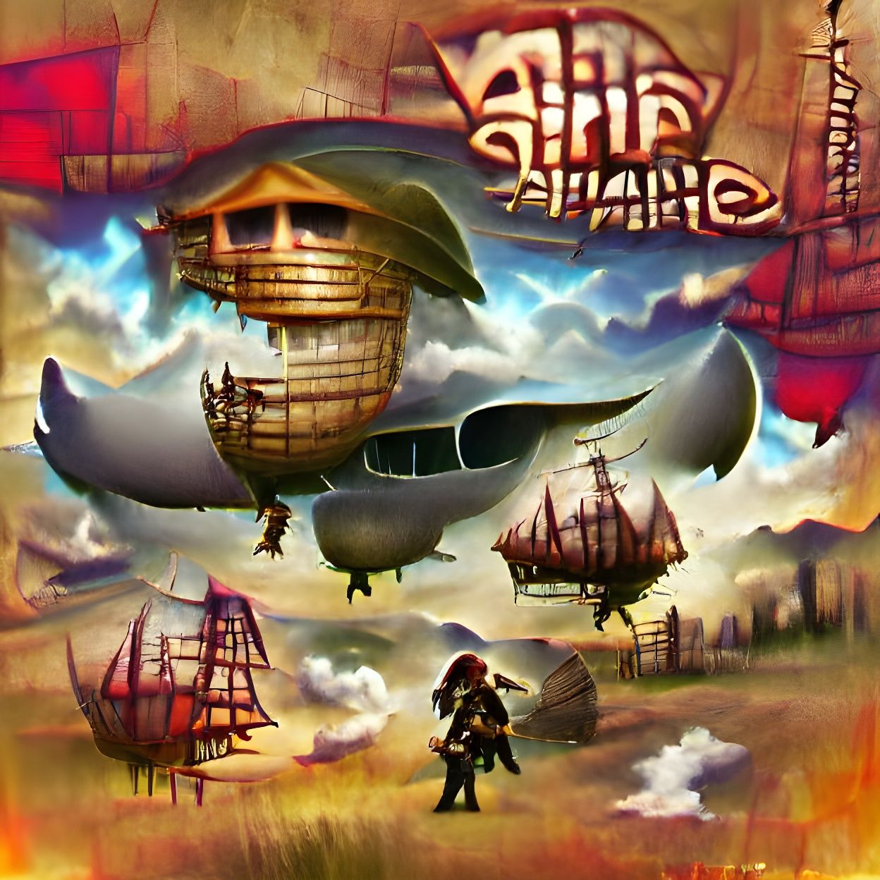 Airship Pirate Shanty Album Cover Art