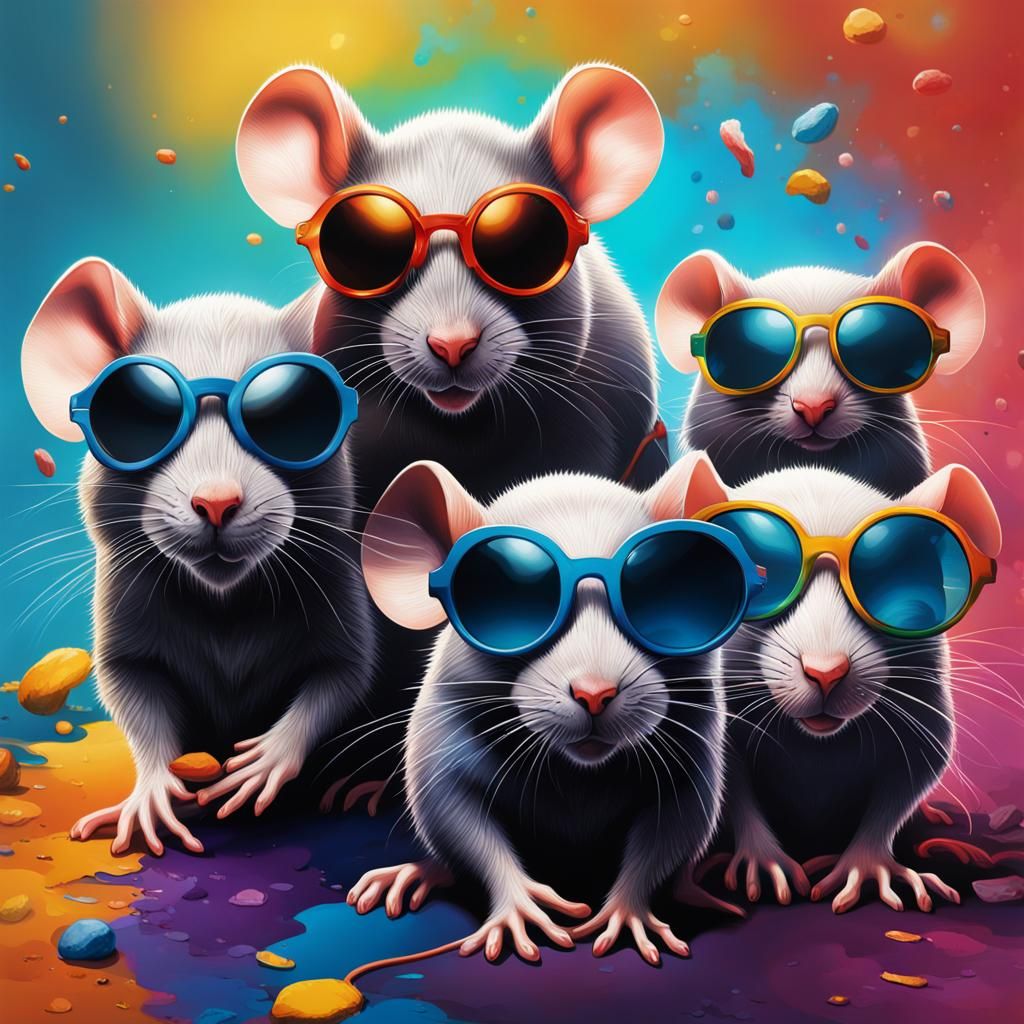 Three blind mice...and their two cousins
