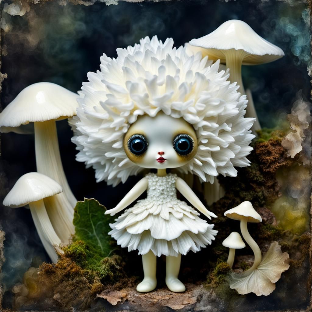 Lion's Mane Mushroom Sprite