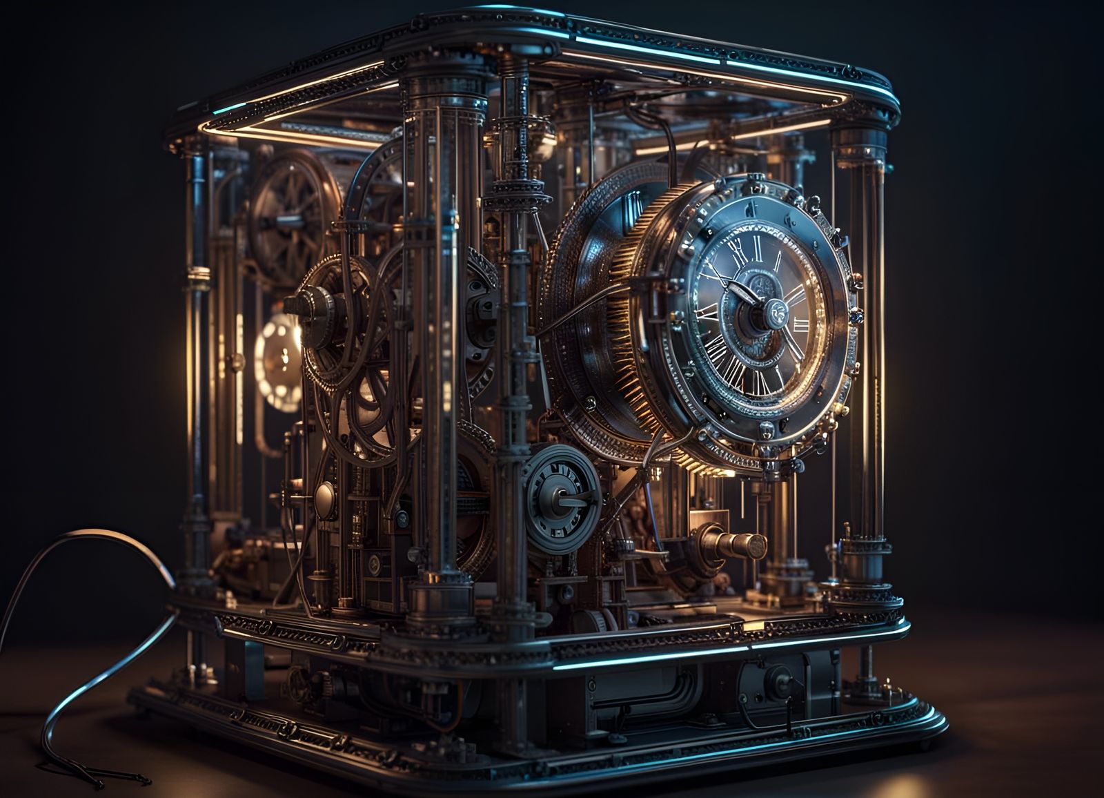 Detailed Time Machine of Glass and Fibre Optics