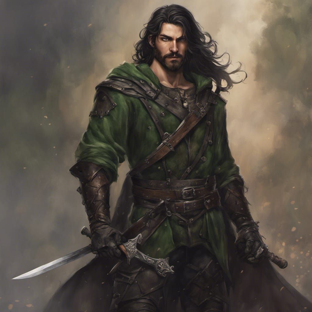 Medieval Fantasy Thief in Ethereal Style