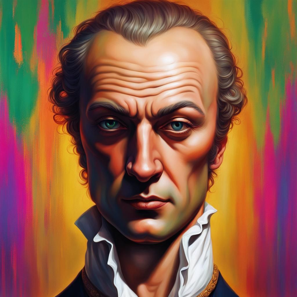 Hyperrealistic Portrait of Marquis De Sade