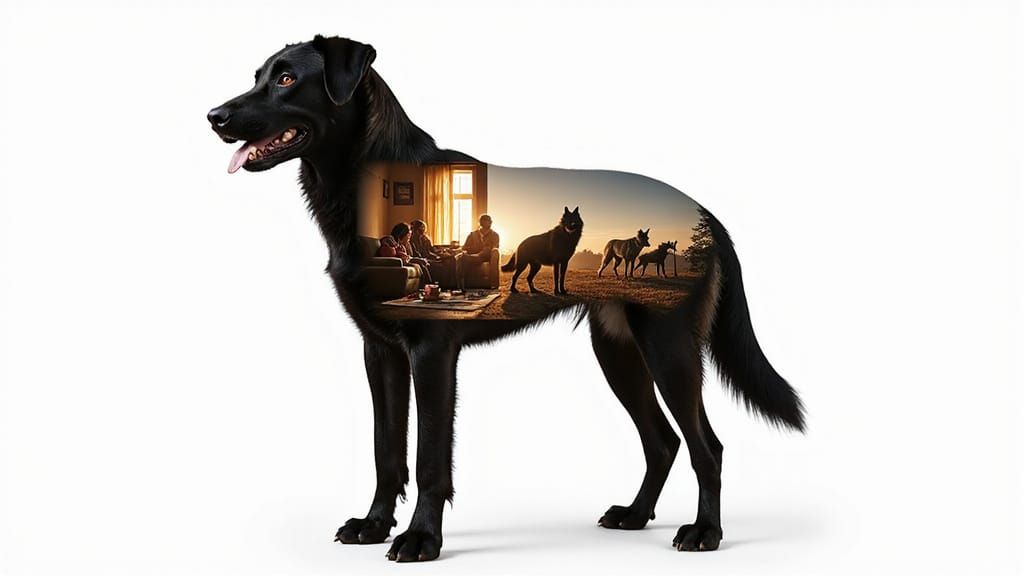 Domestication vs. Wild Nature in a Striking Triple Exposure