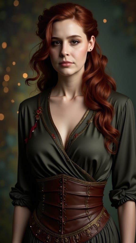 Scottish Fairy Woman in Ethereal Forest Wedding