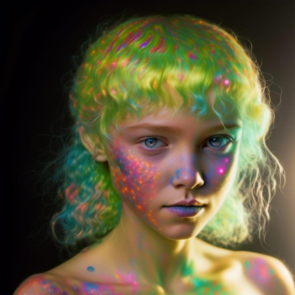 Aliens and Pets in English Garden, Hyperrealism