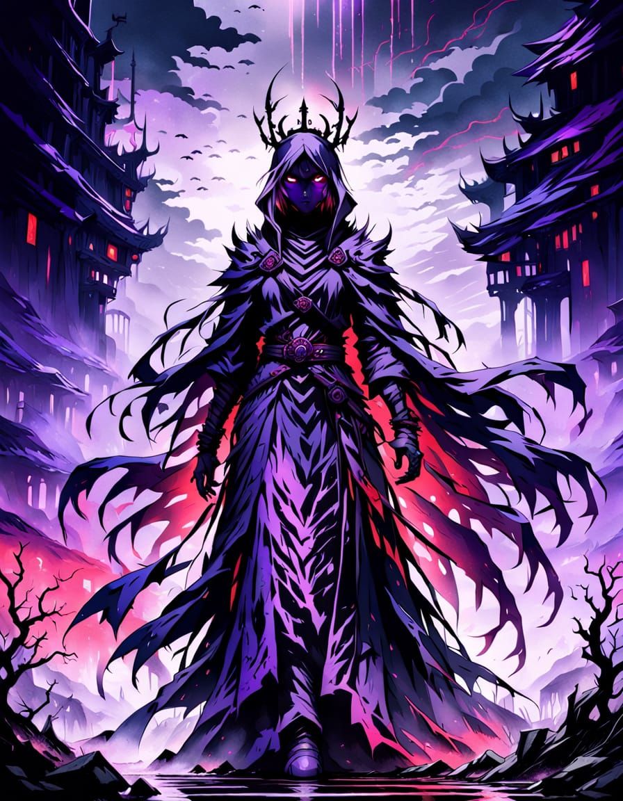 Nyxora, Wraith Queen of the Dead Zone, Anime Style