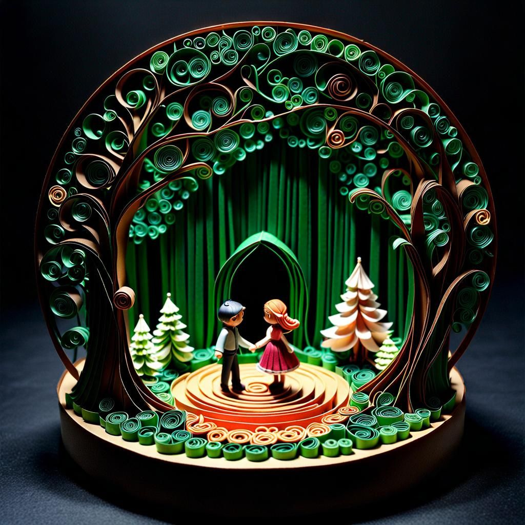 Hansel and Gretel's Papercut Quilling Adventure
